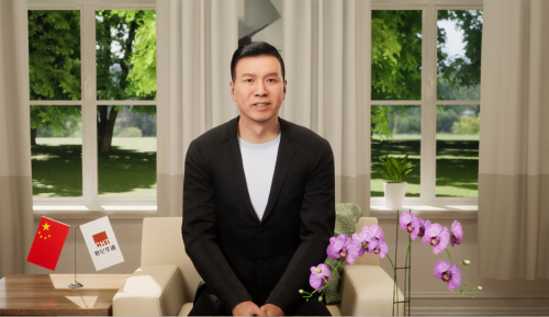 　　世纪华通董事长兼CEO、盛趣游戏董事长王佶首次以“数字分身”的方式发表演讲