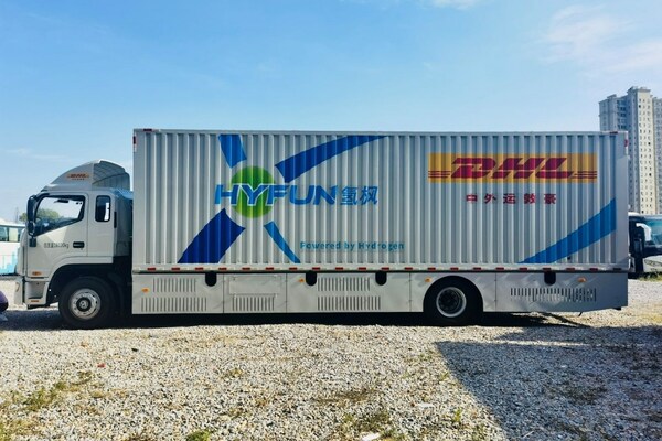 　　DHL快递中国区氢燃料电池重卡路测