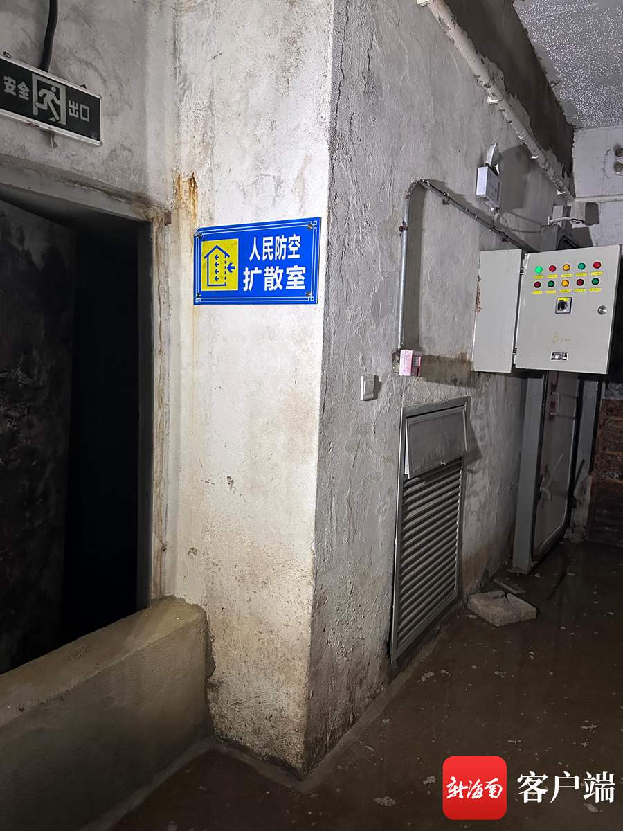 作为人防工程的地下室.记者陈悄摄