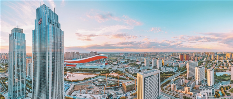 俯瞰哈尔滨新区.资料片