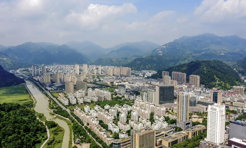 浙江省温州市永嘉县城市空镜.陈胜豪 摄