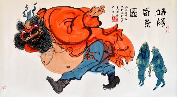 图：黄永玉作品《端阳盛景图》（图源：黄永玉）