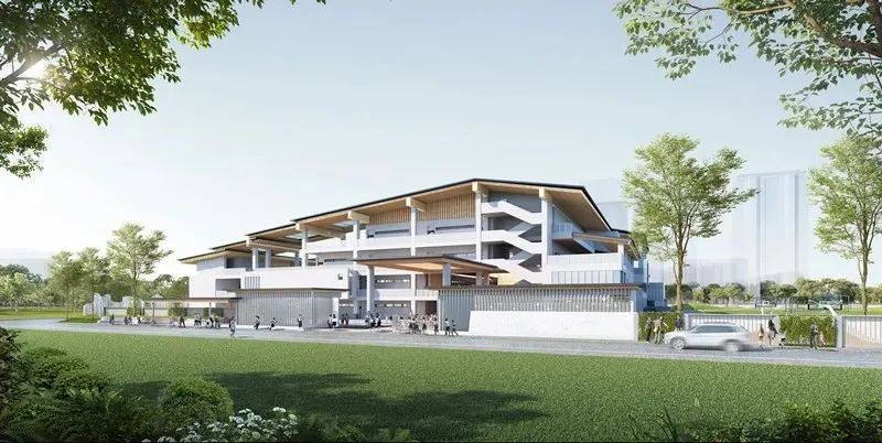 成都市泡桐树小学新津区创智湾校区效果图