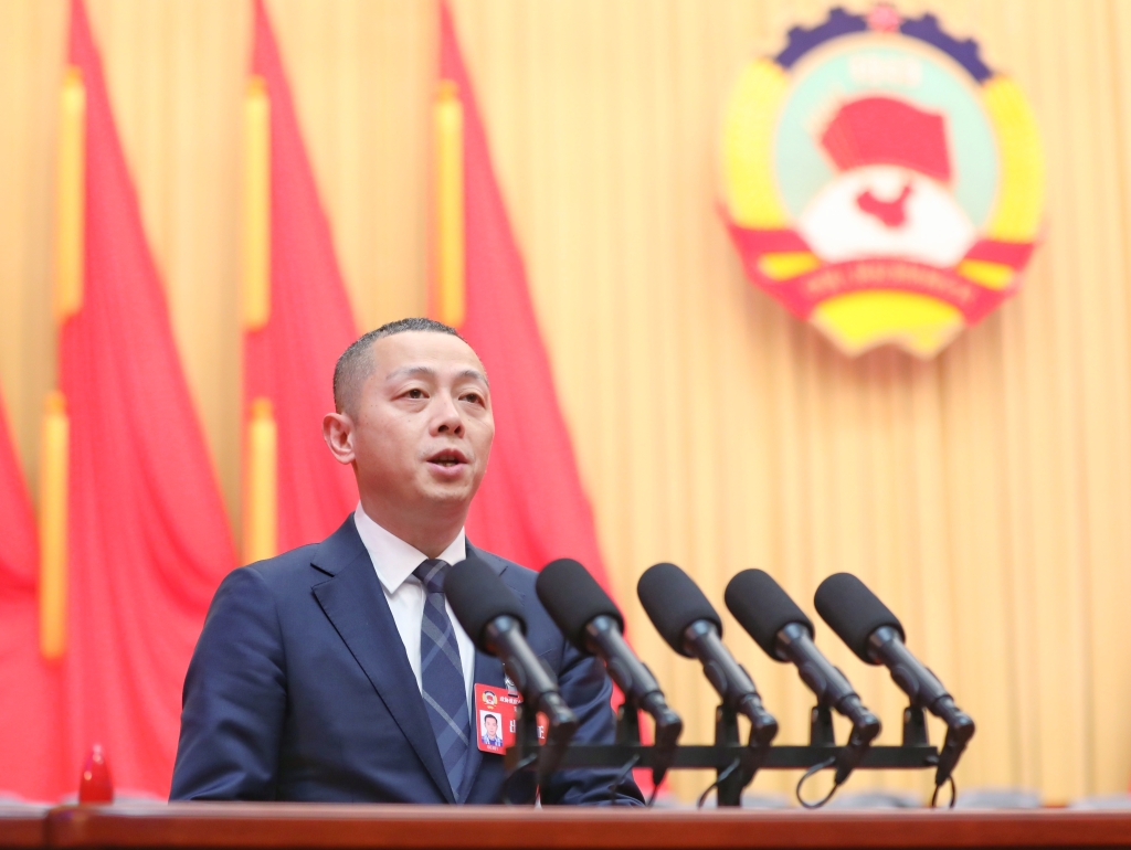 重庆市政协委员陈涛.华龙网-新重庆客户端记者 张质 摄