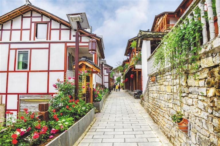 美丽的乌当区偏坡乡偏坡村. (乌当区委宣传部供图)