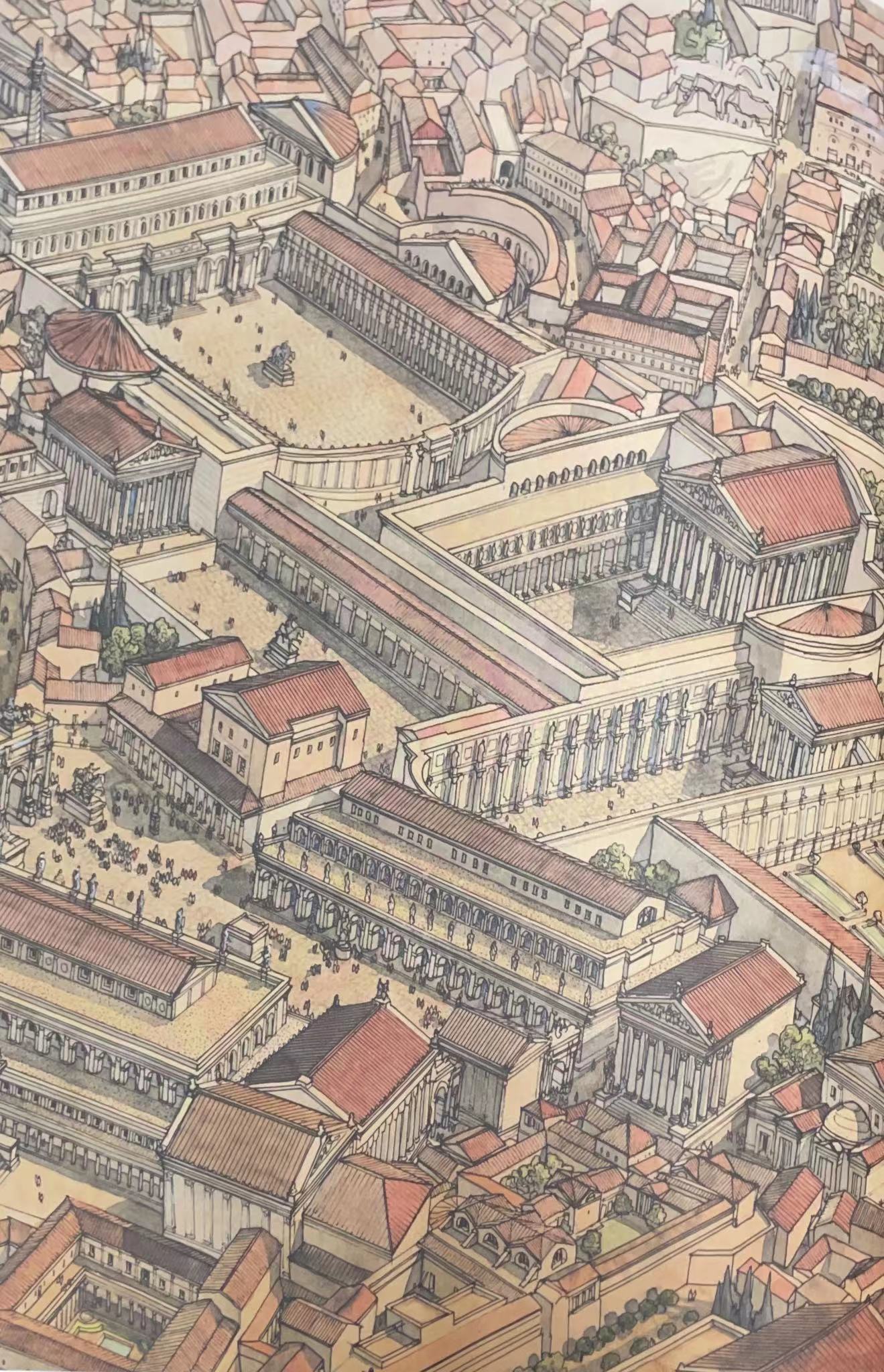 罗马古城复原图图片