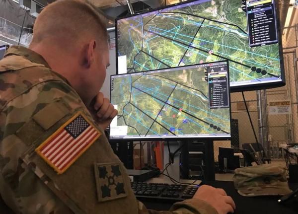 美军的战术级兵推软件，界面非常接近策略类游戏