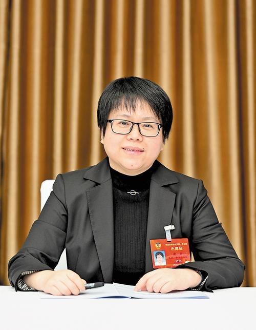 唐丽委员. 河北日报记者 耿 辉摄
