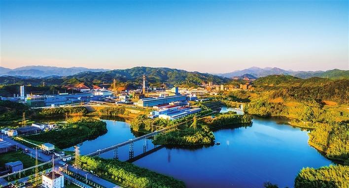 蛟洋工业区全景图(龙岩市上杭县蛟洋工业区管理委员会供图)