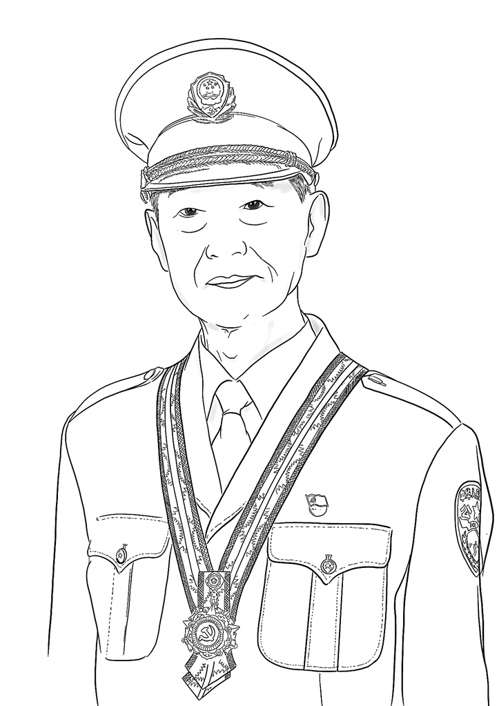 崔道植,"七一勋章"获得者 (制图:王婵)