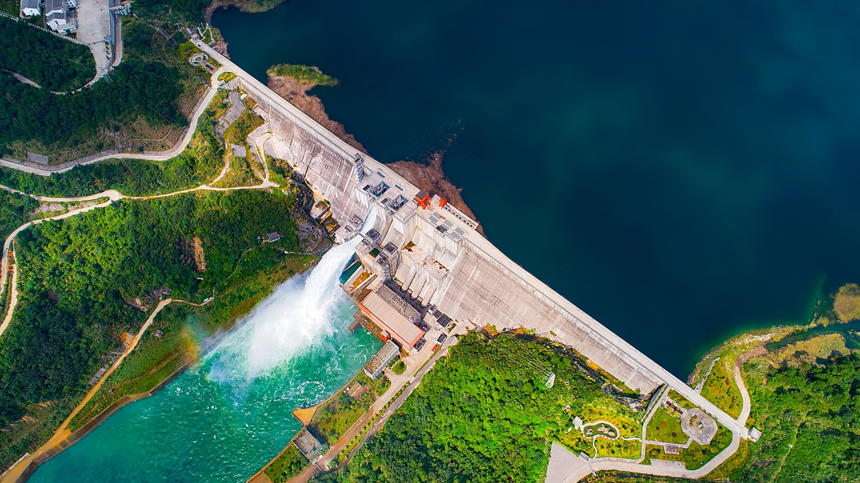 武都水库大坝.四川省武都引水工程运管中心供图