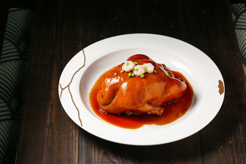 图说:上海老饭店-八宝鸭