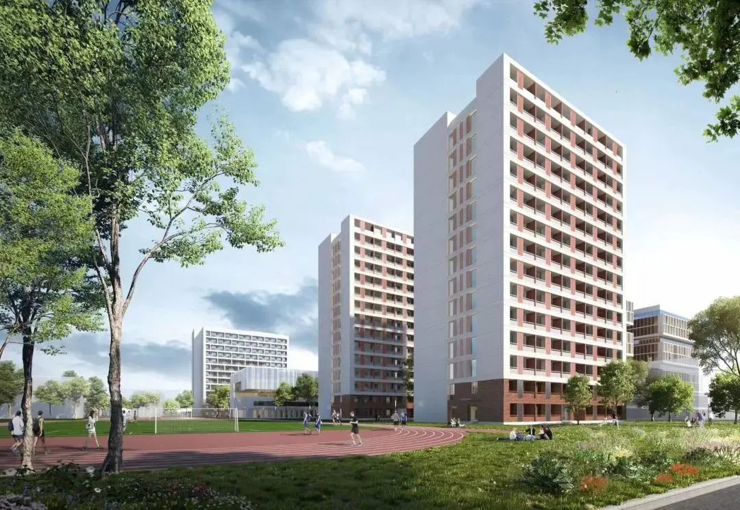 学生宿舍楼效果图