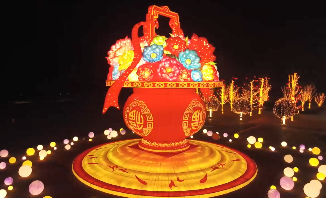 花篮灯.高新区城市建设事务中心供图