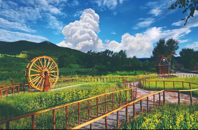 围场县银里村生态小广场