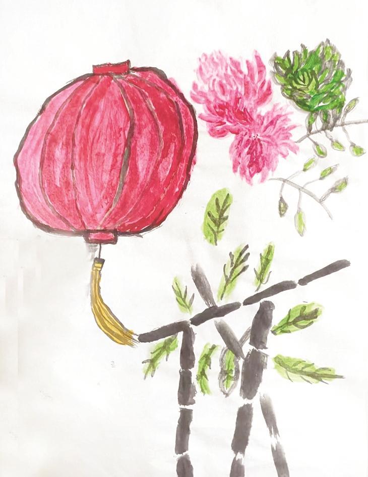 《新年灯笼红》国画直播课部分作品展示_新浪财经_新浪网