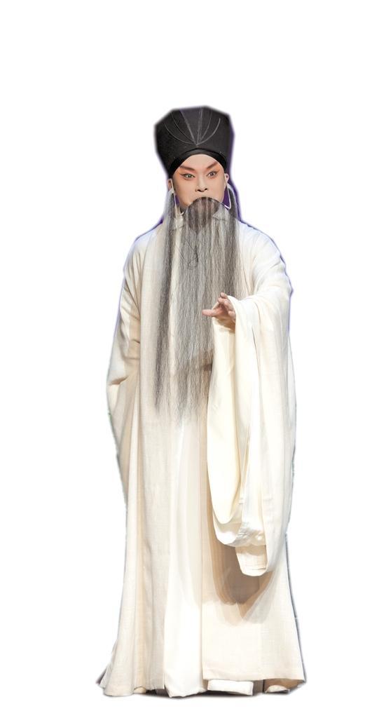 贵州京剧院副院长冯冠博在新编历史京剧《阳明悟道》中饰演王阳明 (受