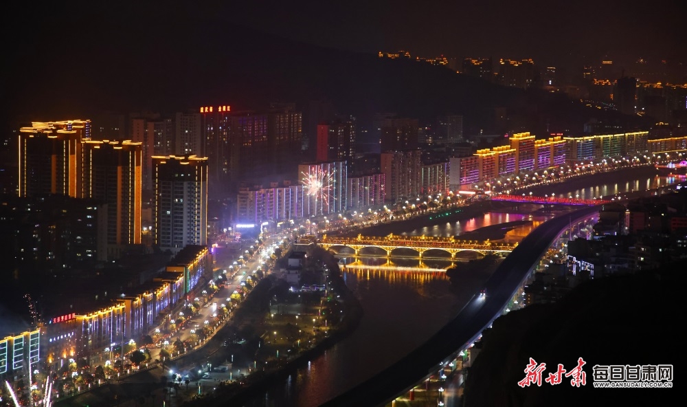 【甘快看】镜观陇原|武都城区夜色美|摄影_新浪财经_新浪网