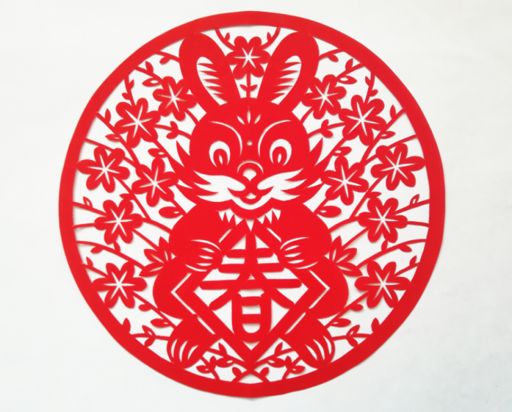 非遗传承人"秀"绝活儿,兔儿爷剪纸春意盎然_新浪财经_新浪网