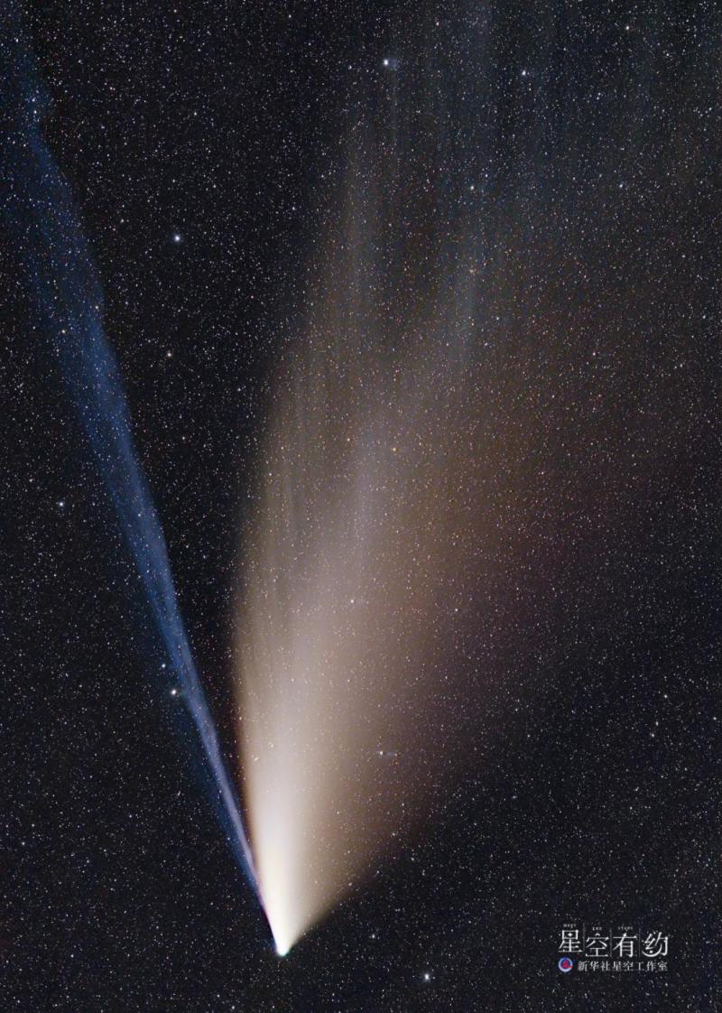 这是北京市天文爱好者孙思2020年7月19日在北京怀柔拍摄的新智彗星。（本人供图）
