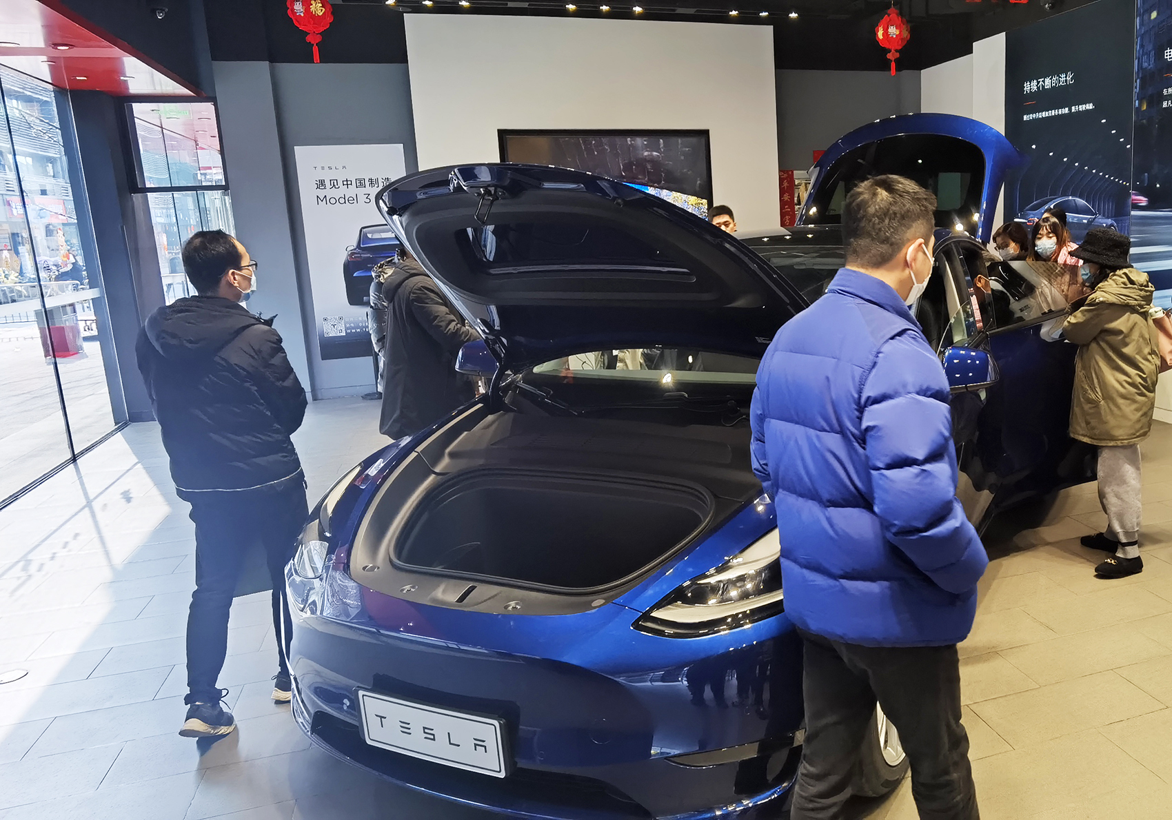 特斯拉Model Y 图片来源：每日经济新闻 郑得锐摄