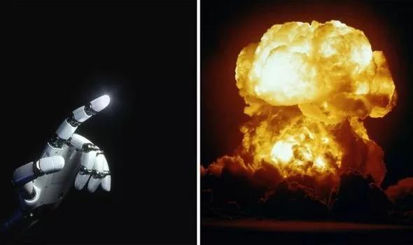 ↑不少科学家认为，人工智能或在本世纪内带来类似核灾难的世界末日