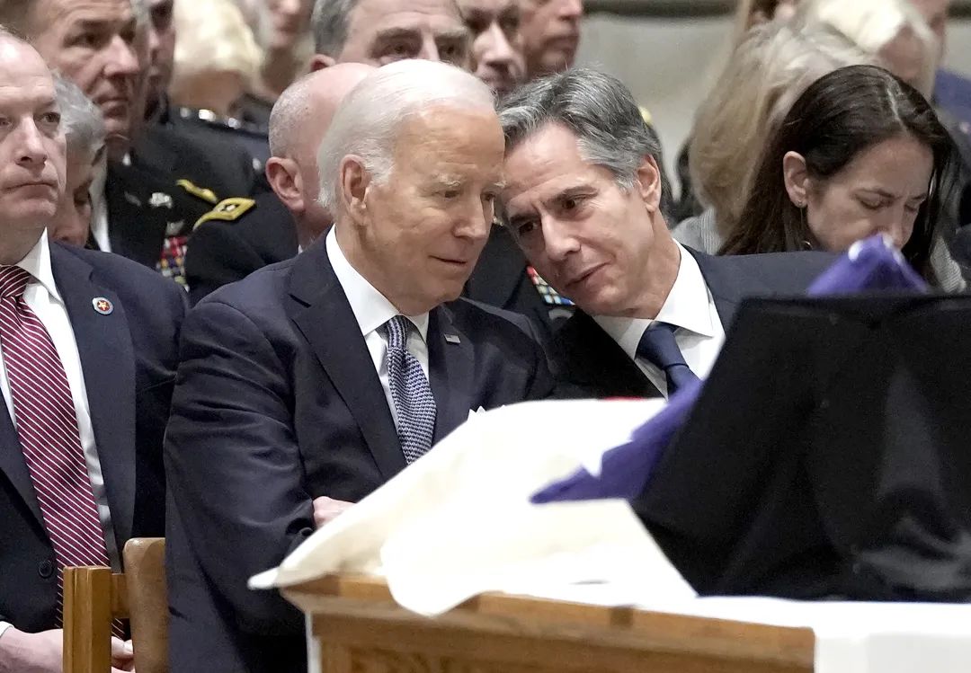 拜登和布林肯 图片来源:澎湃影像平台