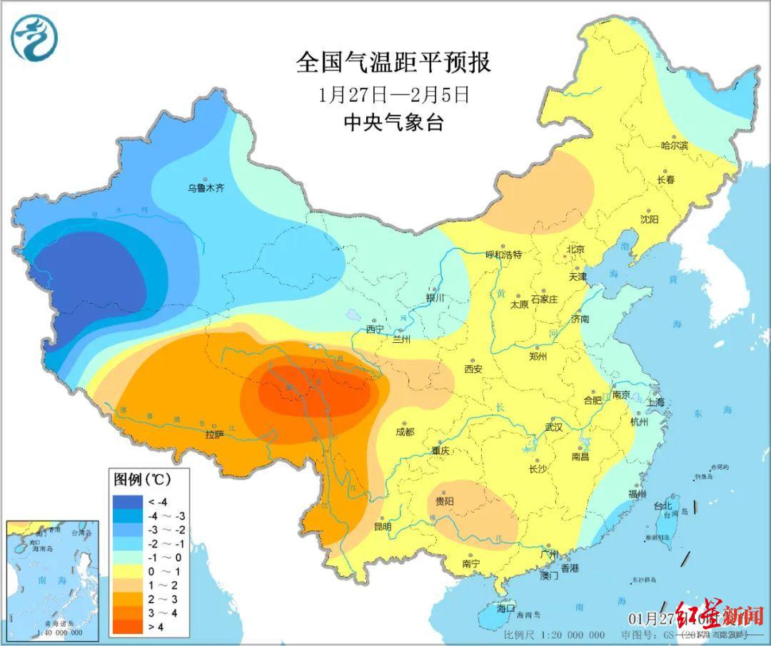 中央气象台：今冬最冷时段已过去 成都未来三天阳光在线