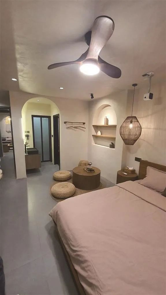 七家温泉民宿一角.