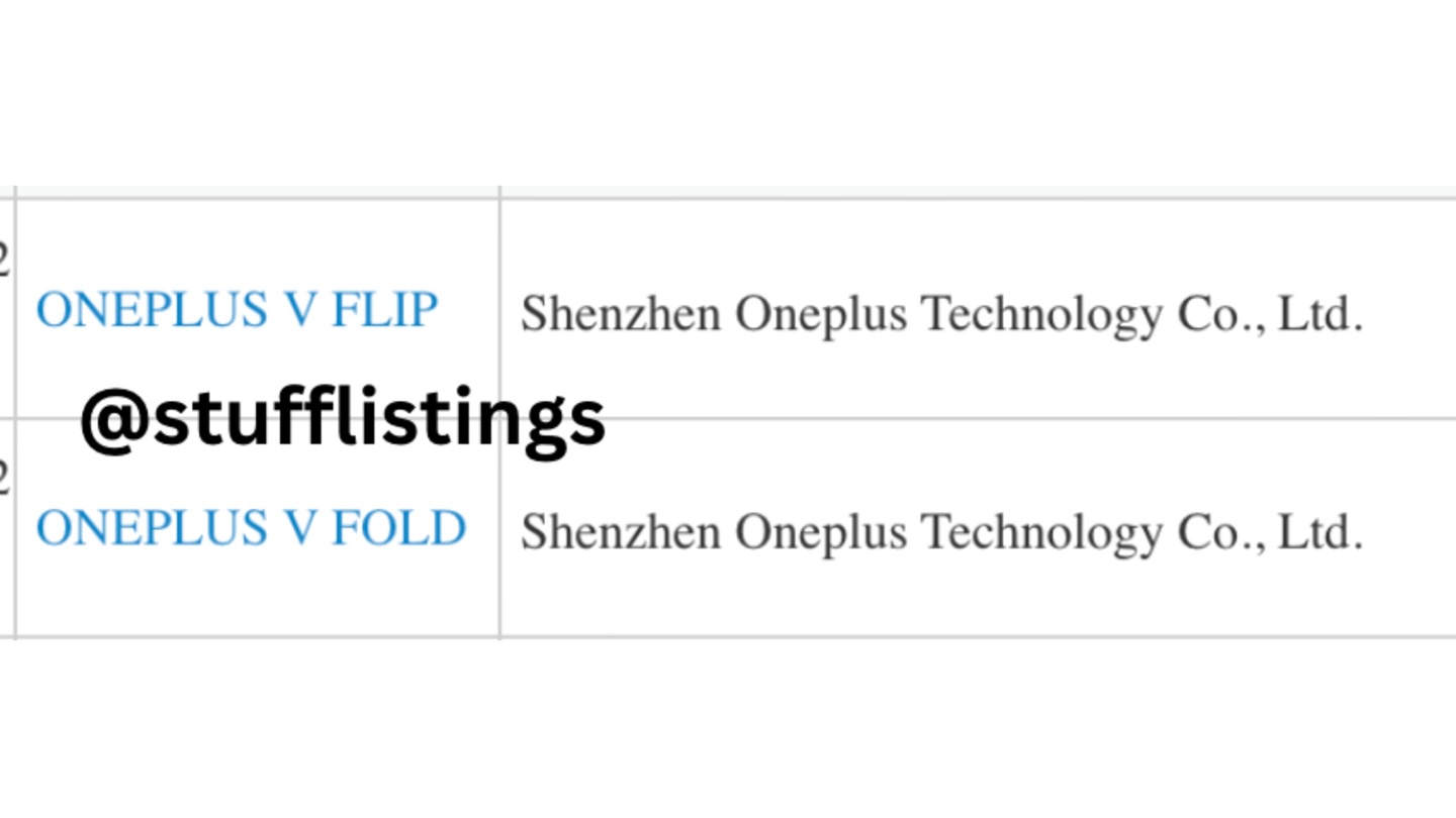 手机：一加折叠屏手机正在路上，现已申请 OnePlus V Fold、OnePlus V Flip 商标