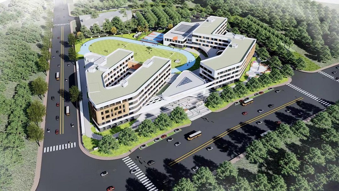 天津港保税区空港学校将设南校区 小学部教学楼计划今年秋季学期率先