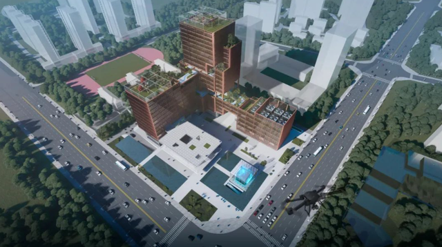 ▲国家先进计算产业创新（宜昌）中心效果图