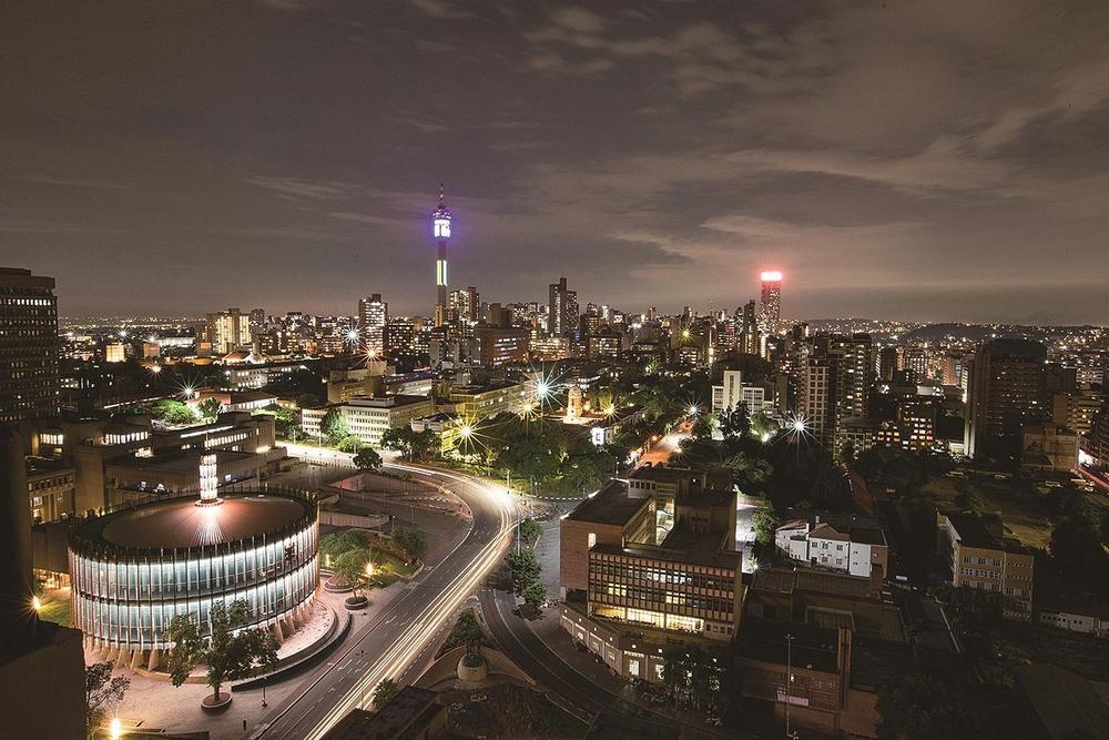 约翰内斯堡的城市夜景