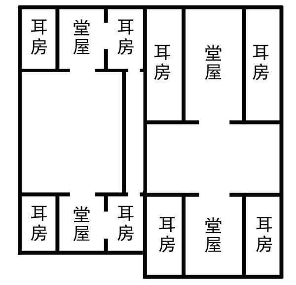 景运堂平面示意图