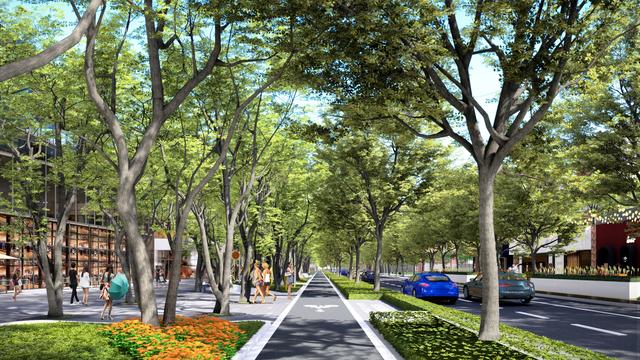 三里屯路将打造慢行系统(效果图).朝阳区城市管理委供图