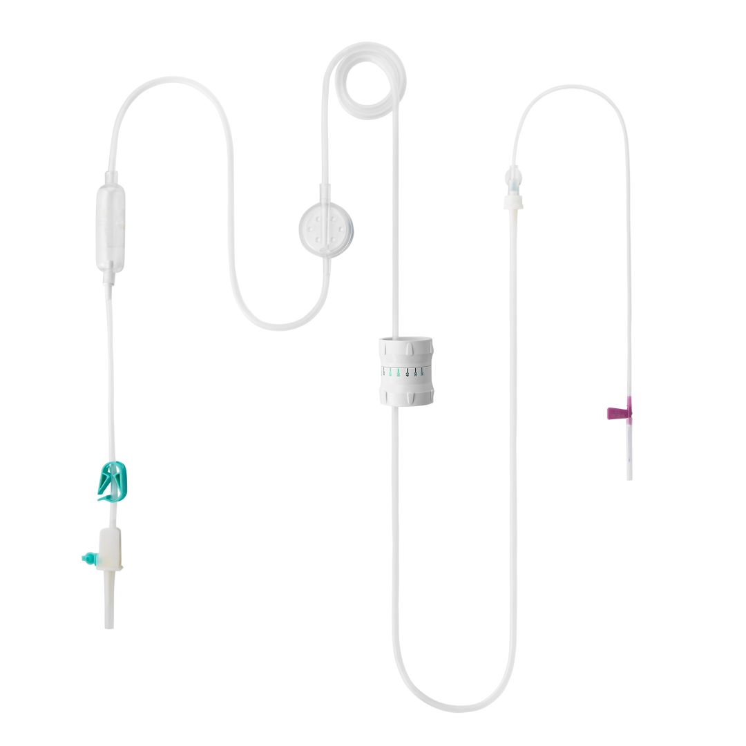 一次性使用流量设定微调式输液器 带针