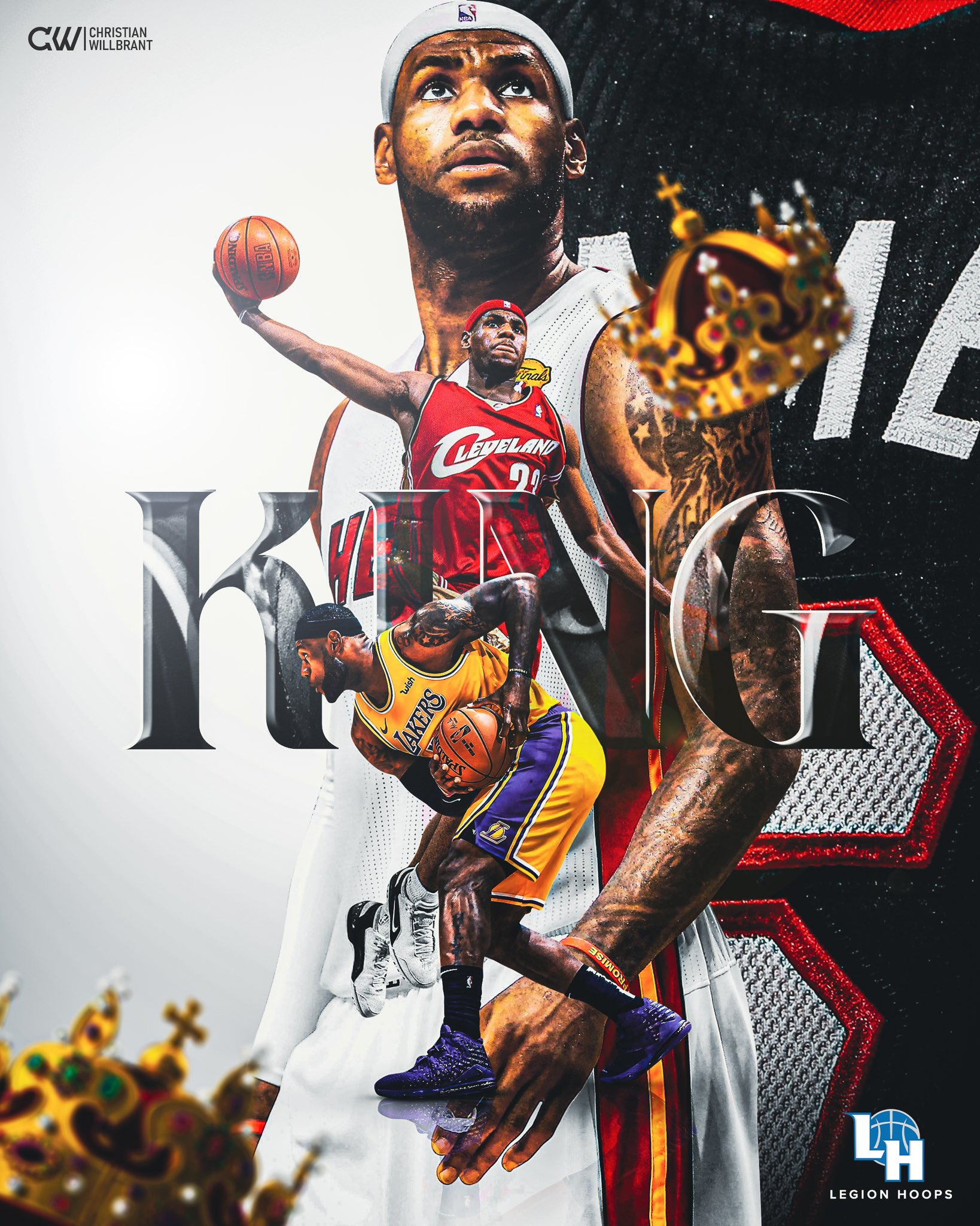 各方海报祝贺詹姆斯加冕历史得分王? 你更喜欢哪张?【爱哟网】