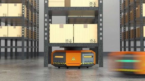 图2工厂自动化中的传感用例（割草机、物流机器人、吸尘器）