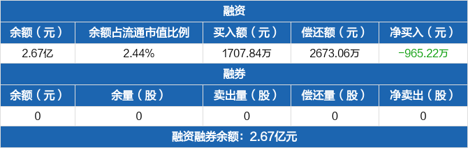 雅本化学历史融资融券数据一览