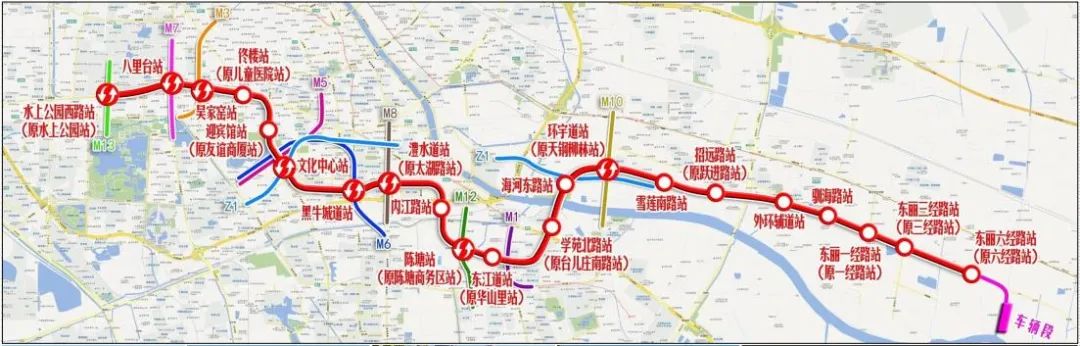 天津11号地铁站线路图图片
