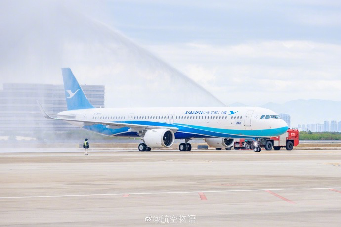 今天,全波音机队的厦航空客飞机首航 一切都是那么新那么好!