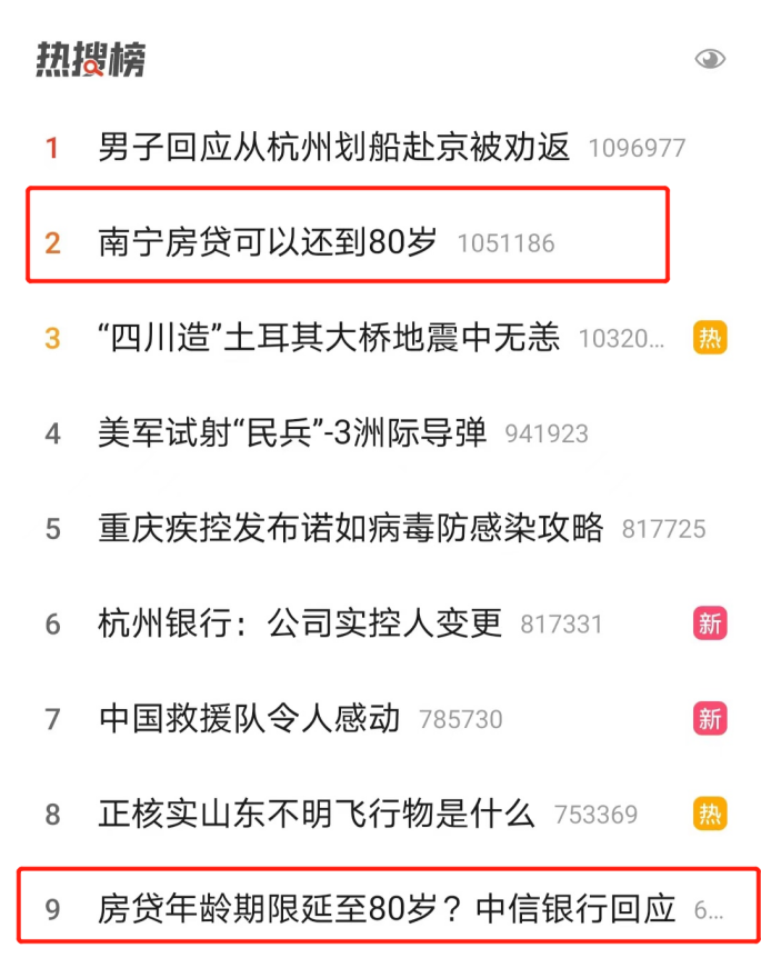 图片来源：热搜截图