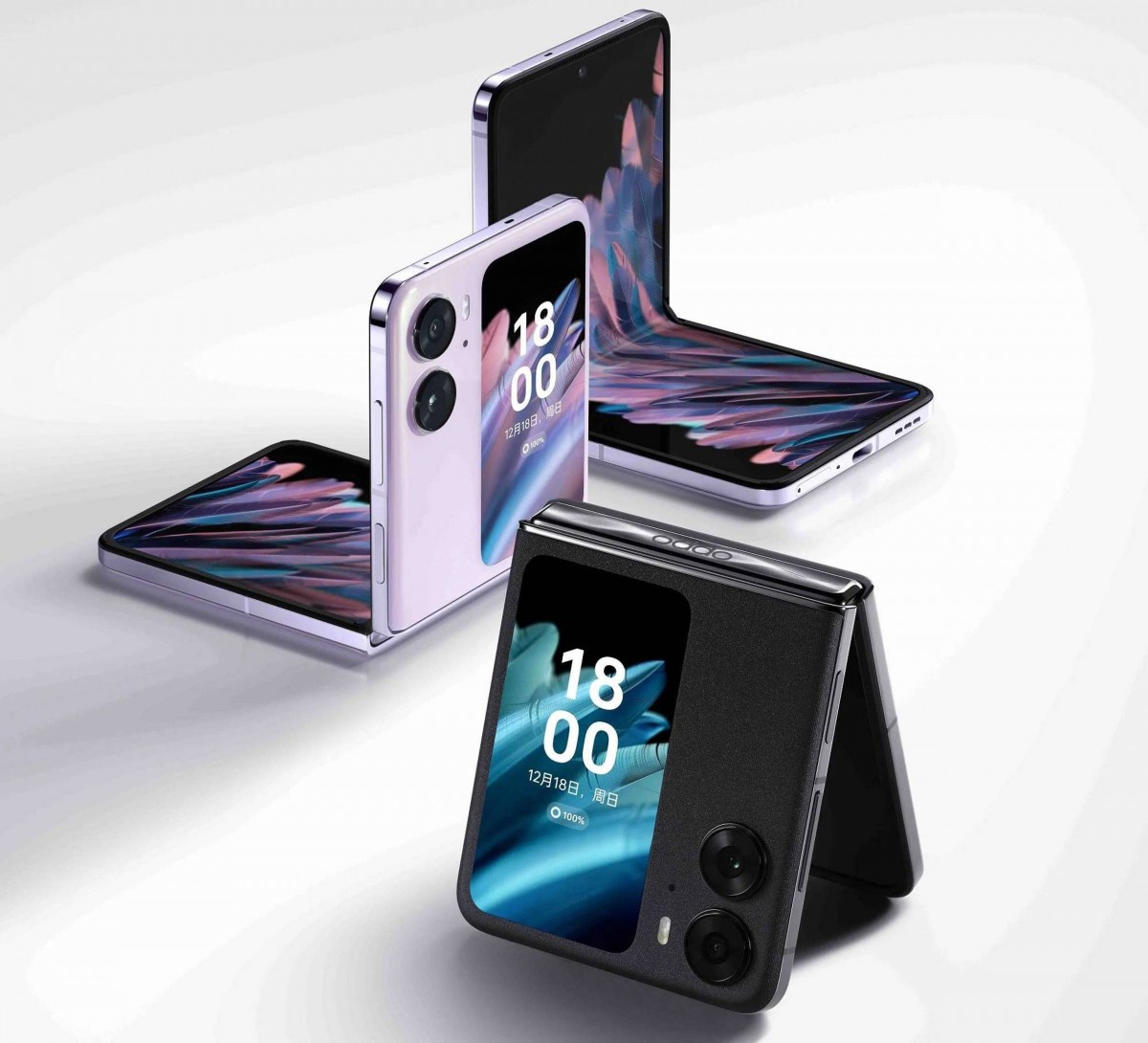 OPPO Find N2 Flip 折叠屏手机面向全球发布：搭载天玑 9000+，售价 999 欧元起