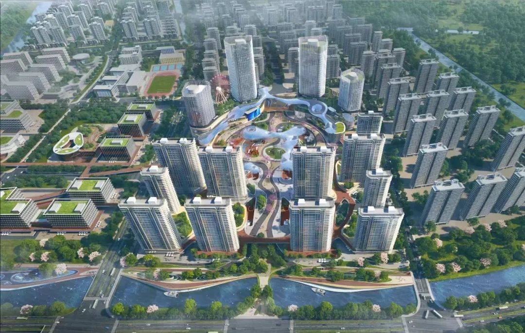 　　两港快线综合区站TOD规划效果图