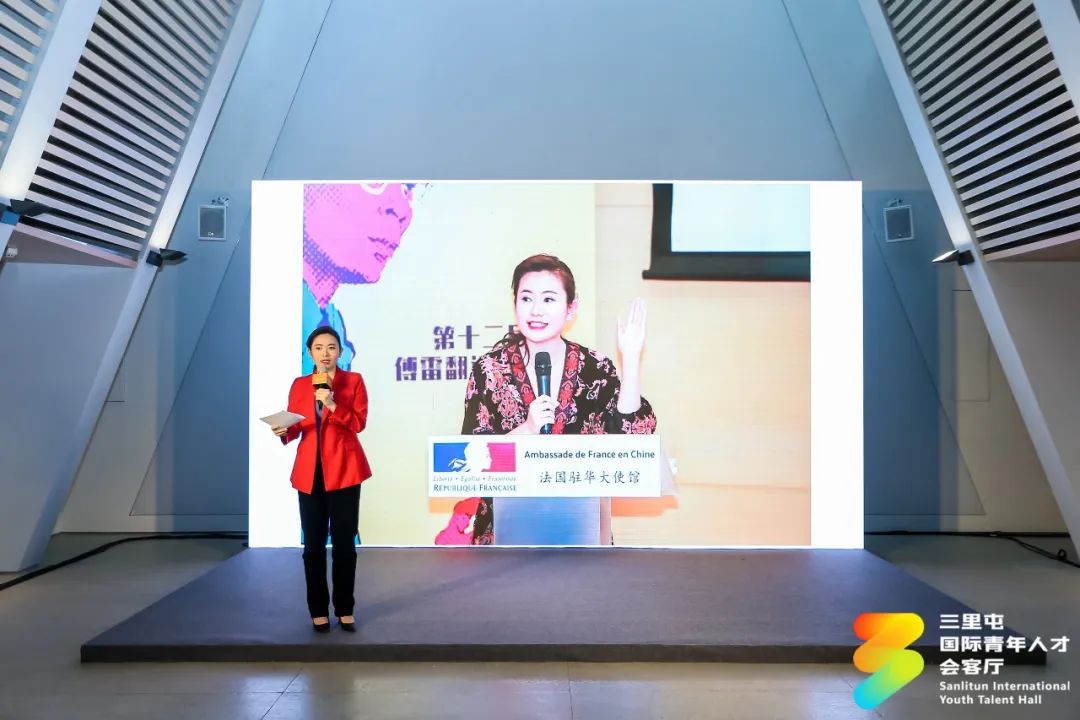 　　△中央广播电视总台CGTN法语频道主持人张善辉