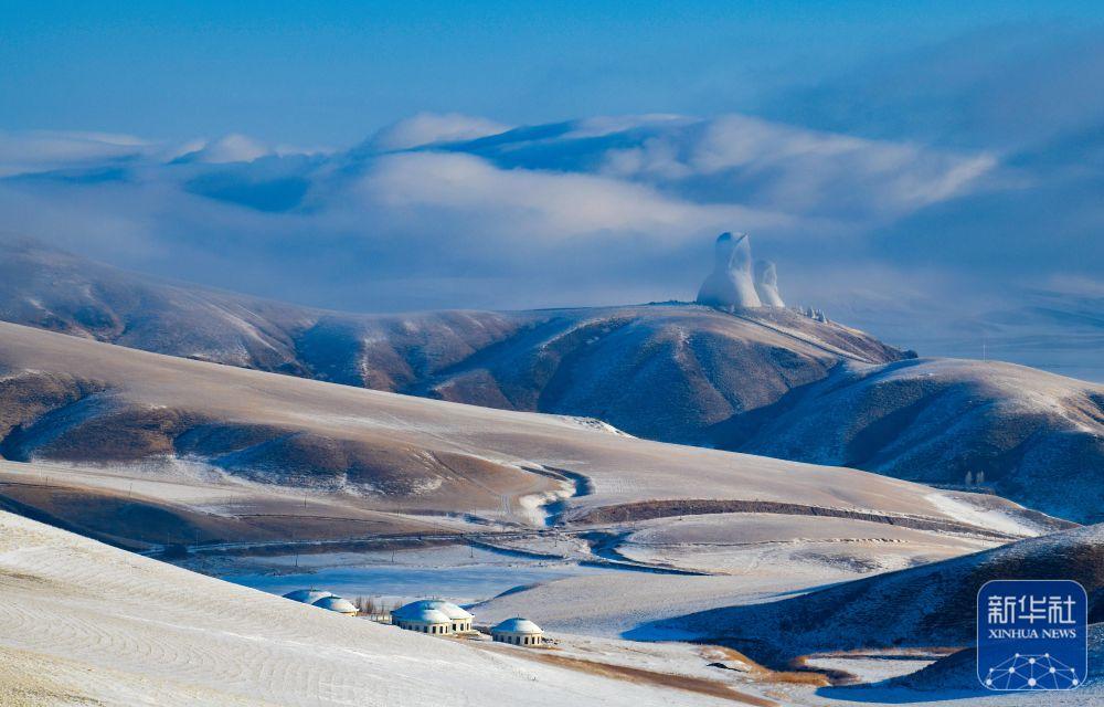 内蒙古霍林郭勒:草原雪景美如画