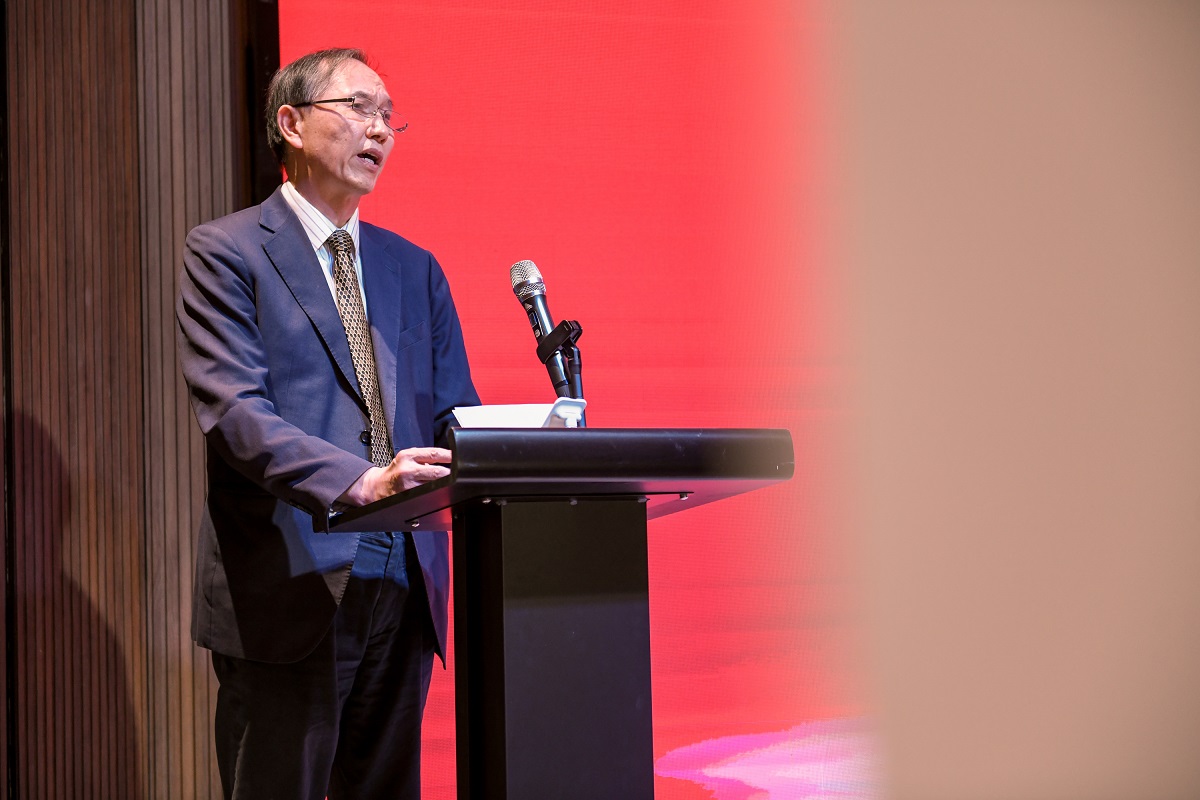 　　联合国训练研究所上海国际培训中心主任王根祥致辞