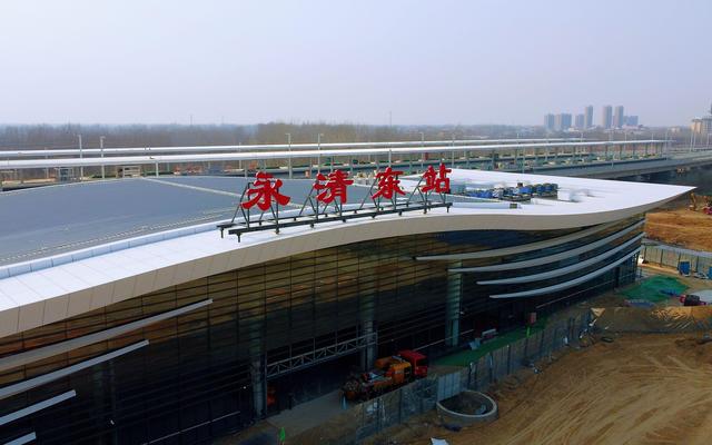 津兴铁路新建的永清东站.新京报记者 郑新洽 摄