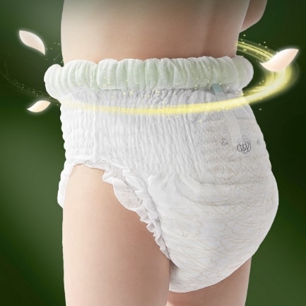 　　(Babycare山茶轻柔系列拉拉裤采用来自艾利丹尼森的抛弃贴)