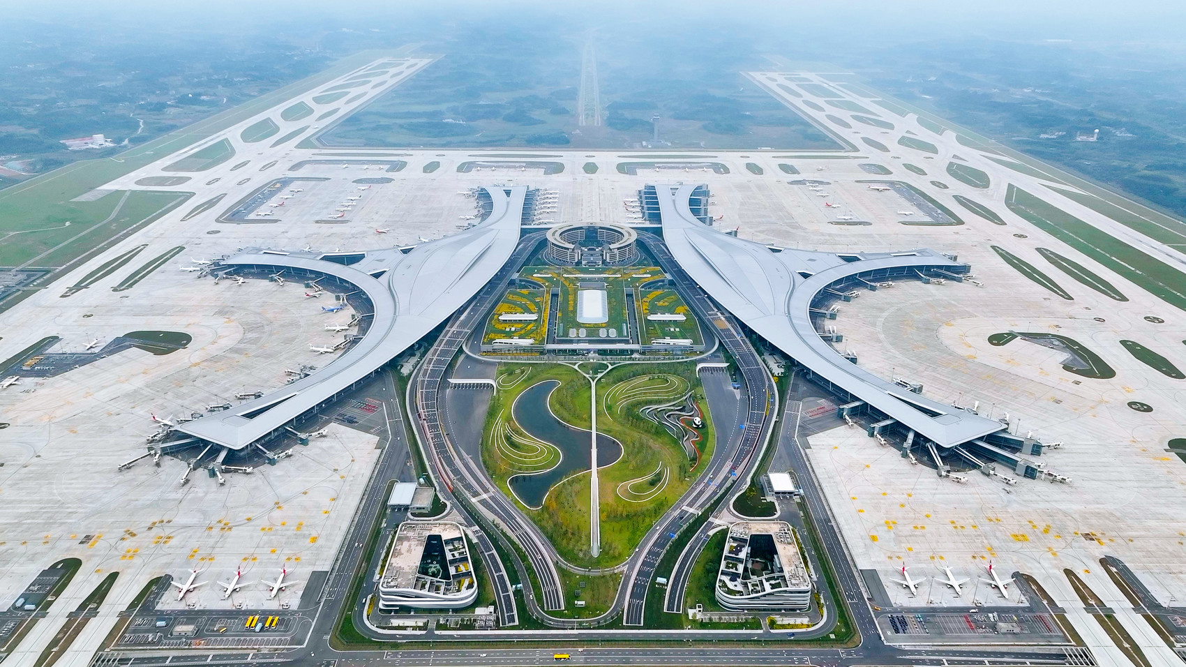 天府国际机场高清图图片